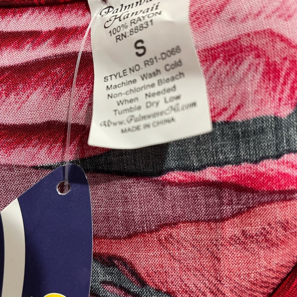 Palmwave Hawaii Womens Size Small Rayon Sundress Red Yellow Surfing Floral Print - Picture 7 of 7